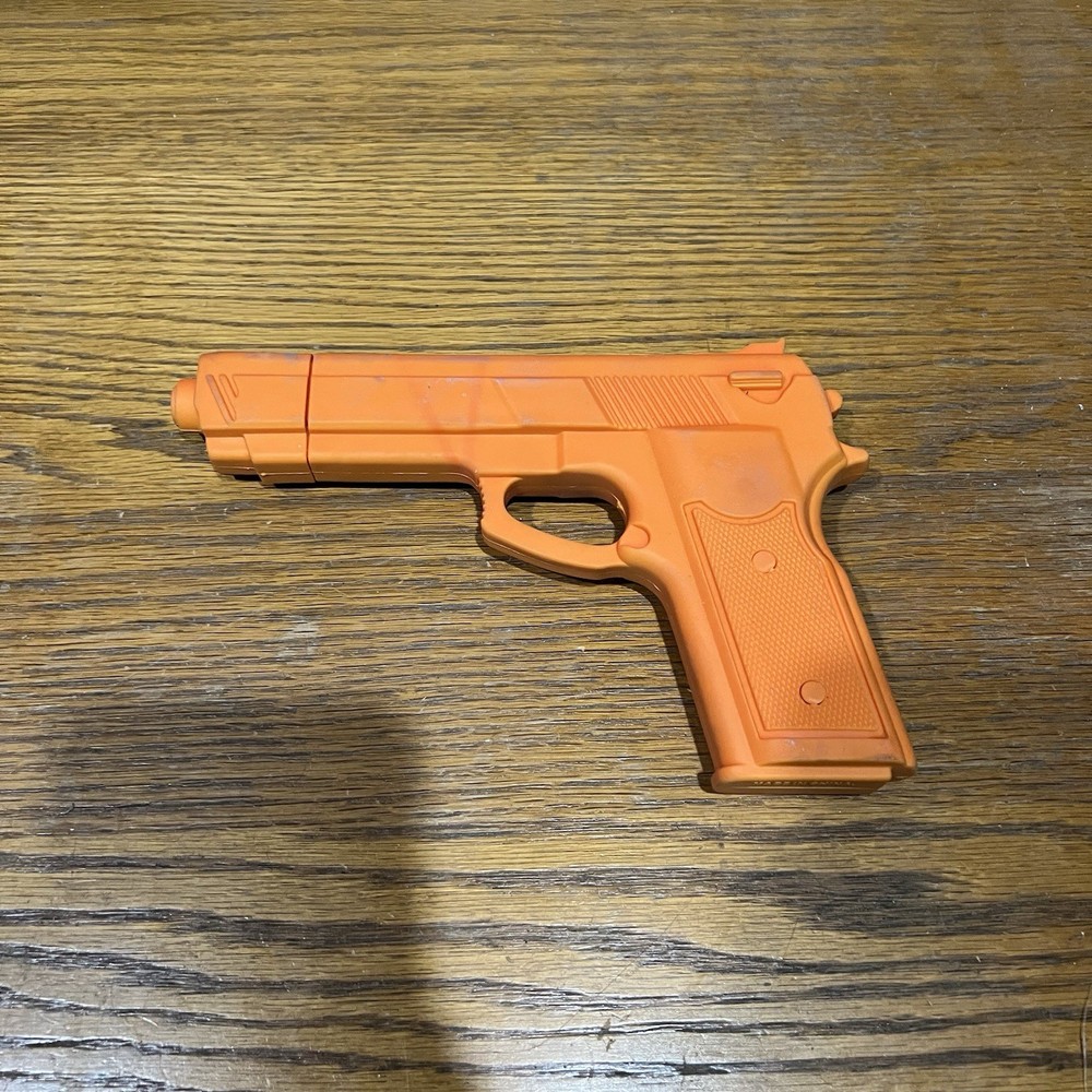 Martial Arts Rubber Hand Gun Training Tool Orange