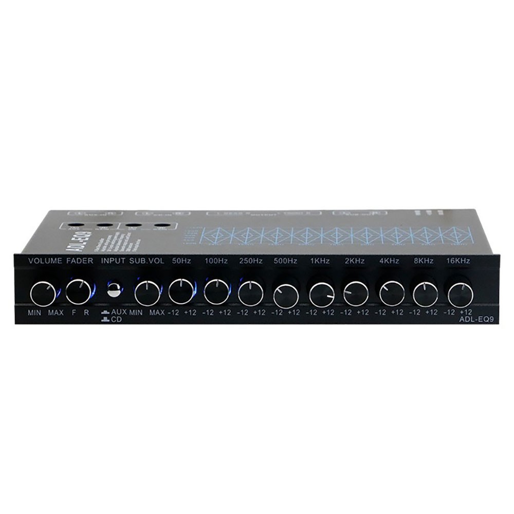 Car Equalizer 9-band Equalization Adjustment Audio EQ Tuning Crossover Amplifier