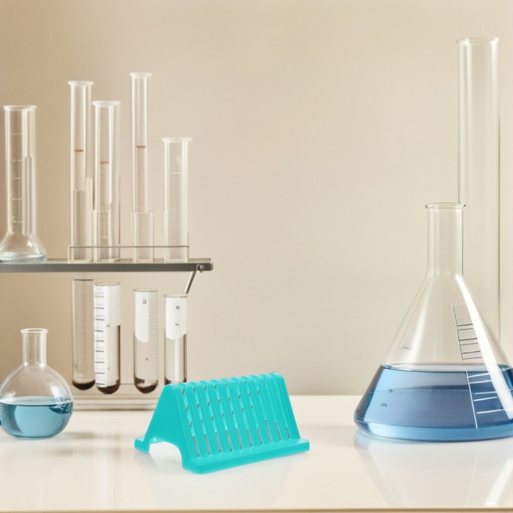 2pcs Microscope Slides Rack: Glass Slide Drying Stand - Lab Rack Draining Shelf