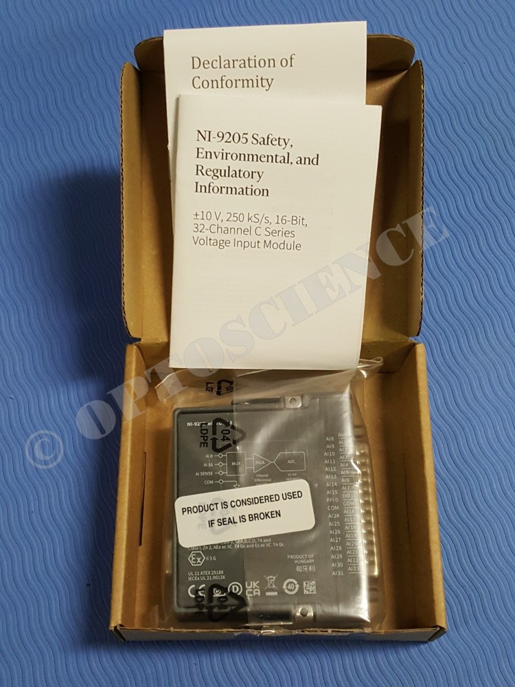 NEW - National Instruments NI 9205 cDAQ Analog Input Module, 32 Channels, D-Sub