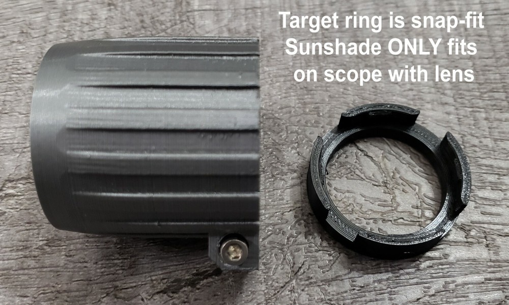 ACCURIZING KIT FOR TOPOINT COMPOUND ARCHERY SCOPE 3D PRINT TARGET RING AND SHADE