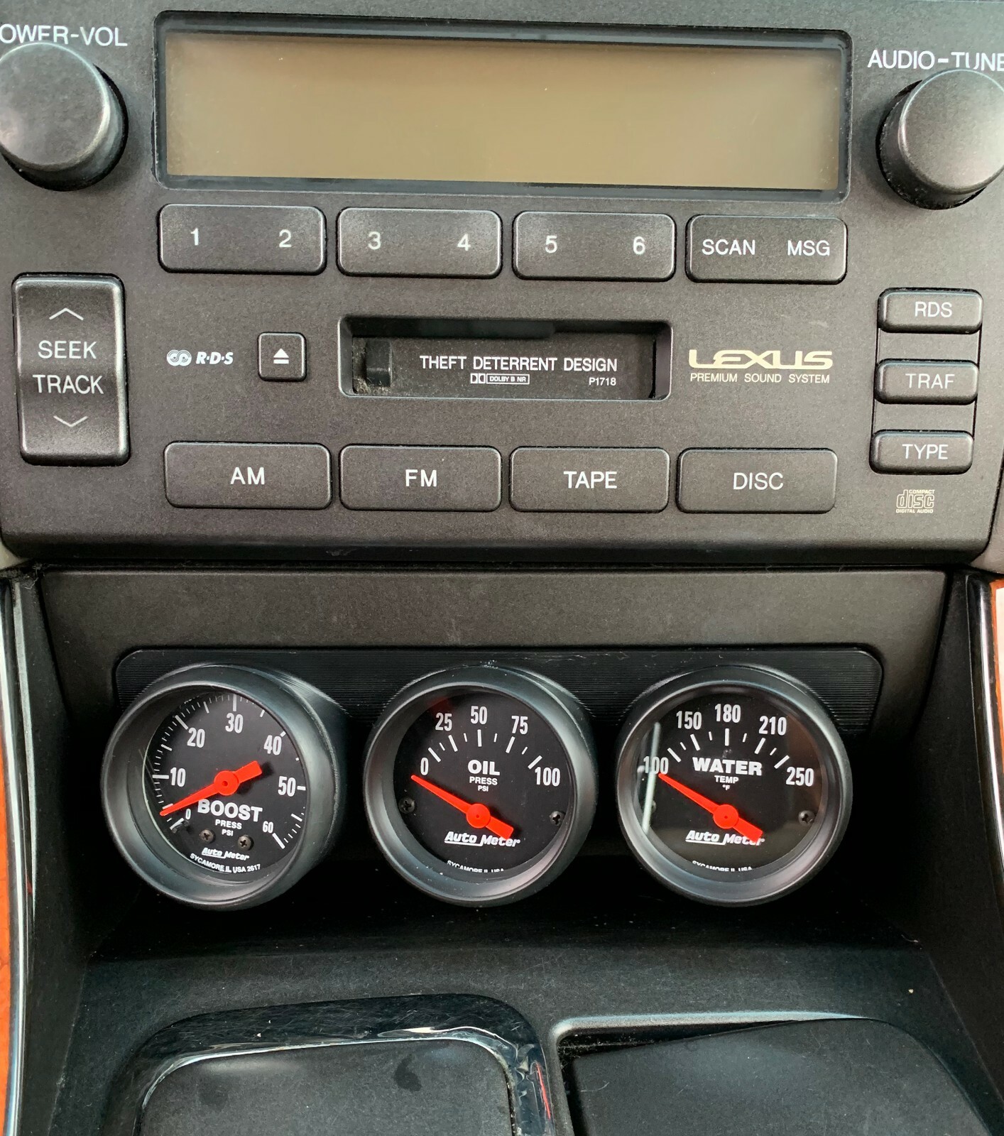 GS300 Toyota Aristo V300 Triple Gauge Pod Ash Tray/Lighter