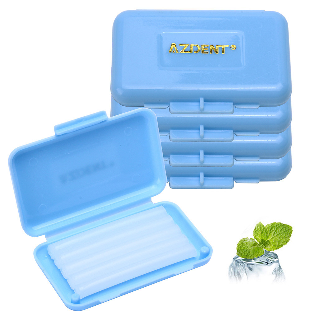 20* Dental Cajas Cera de Ortodoncia Azul-Menta Olor para Frenos Irritación de la