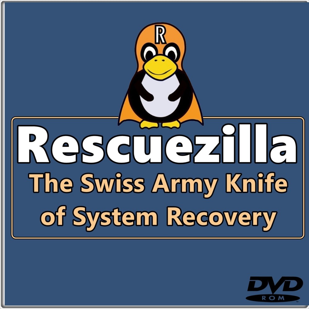 Rescuezilla Bootable DVD | Clonezilla GUI | Disk Imaging | Backup/Restore