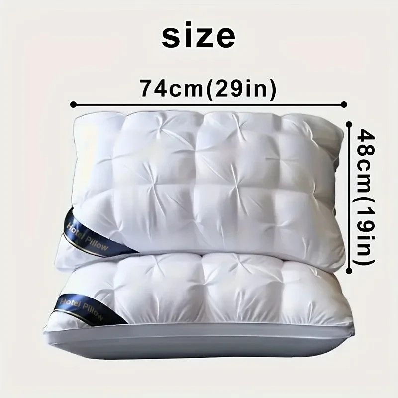 2-Piece Sleep Pillow Set, Soft Supportive Bed Pillows, Suitable for Back.