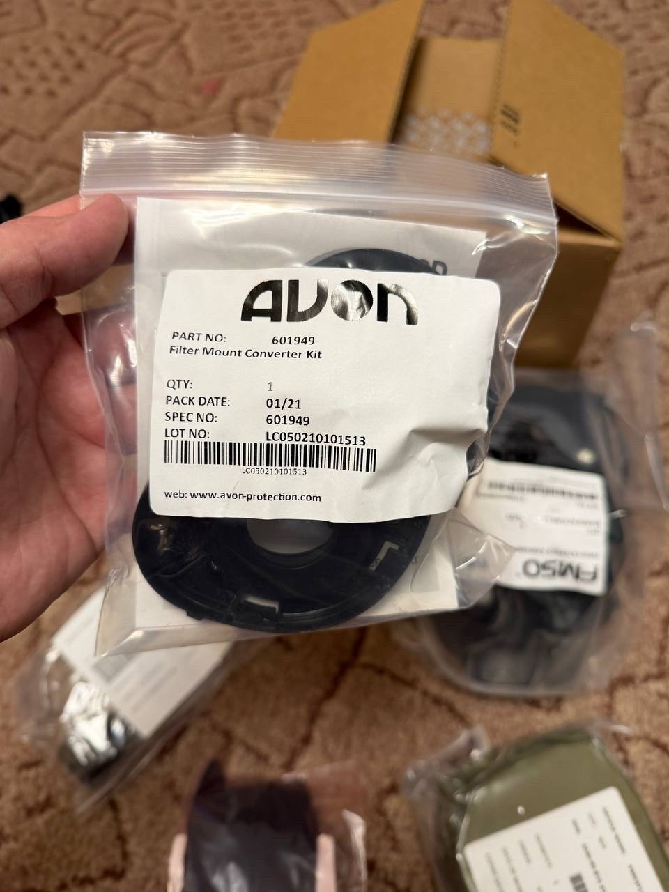 Avon FM50 Gas Mask Respirator Full Face NBC CBRN New Sealed Size L Kit