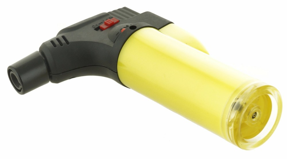 4 Pack Jumbo 4" Jet Flame Torch Gun Lighter Refillable Lockable Windproof Neon