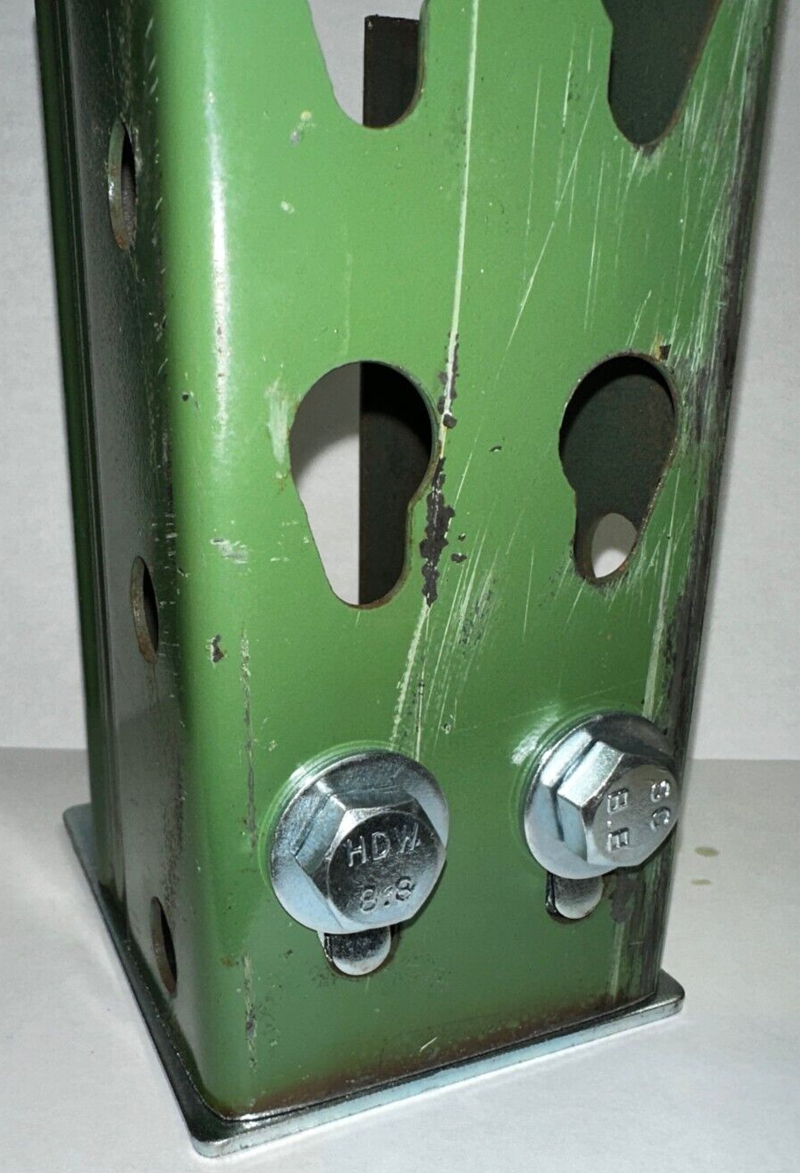 (24) Pallet Racking Universal Foot Plates for Upright; Nuts, Bolts, Washer added