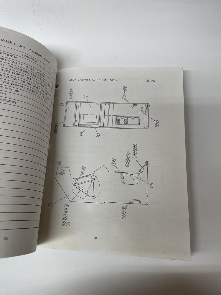 Sega Video Game Rad Mobile Owner's Manual