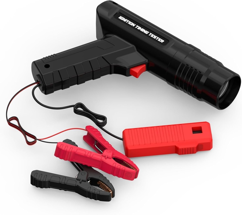 Timing Light 12V, Engine Timing Gun Strong Flash Lights with Sliding Sensor C...