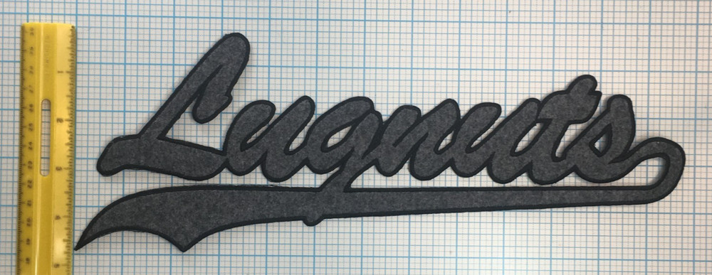 LANSING LUGNUTS MIDWEST MWL MINOR LEAGUE BASEBALL LARGE 12.75" SCRIPT TEAM PATCH