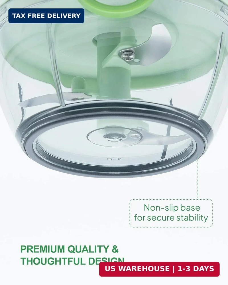 Multifunctional Vegetable Chopper & Manual Food Processor - Kitchen Gadgets with