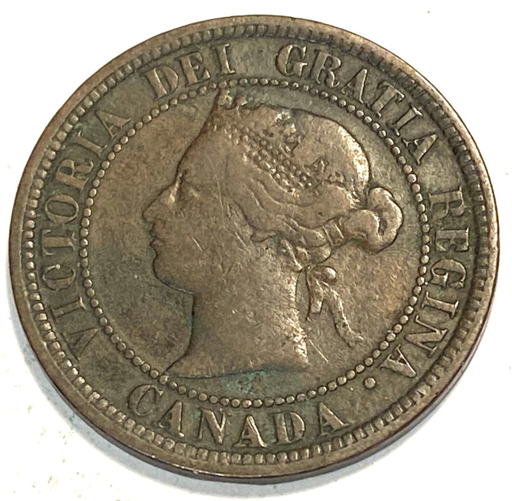 1876 H Canada Large Cent Higher Grade #4