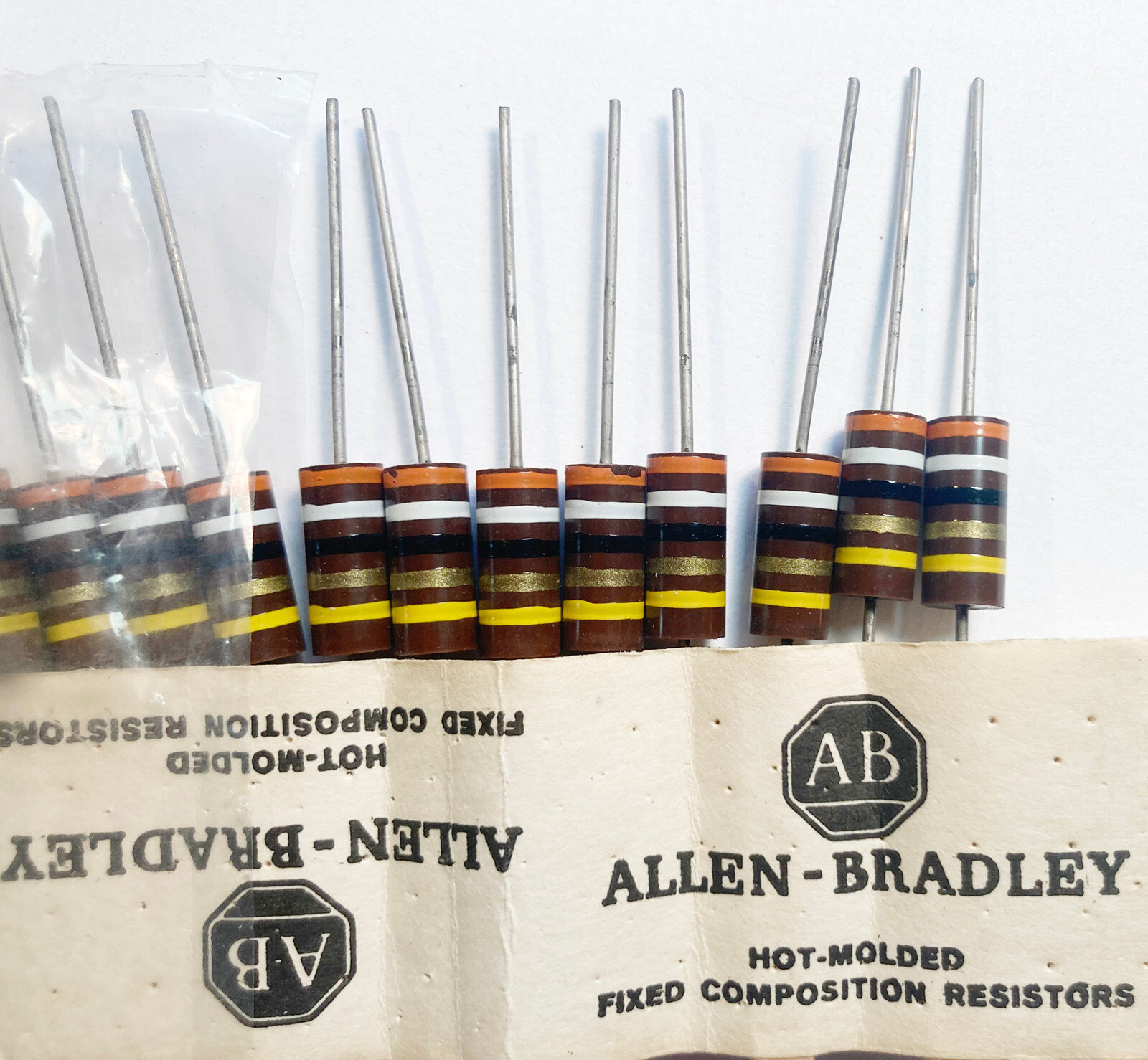 Carbon Composition Resistors – 1 Wt and 2 Wt – USA – NOS – Vintage