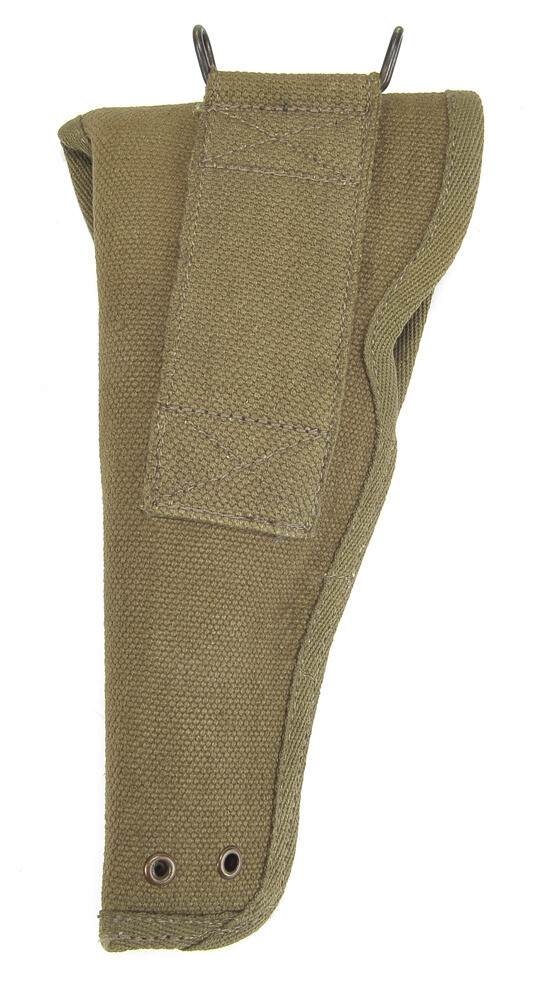 US WW2 M1916 Colt 1911 .45 Holster OD Cotton Webbing Experimental M1Holster