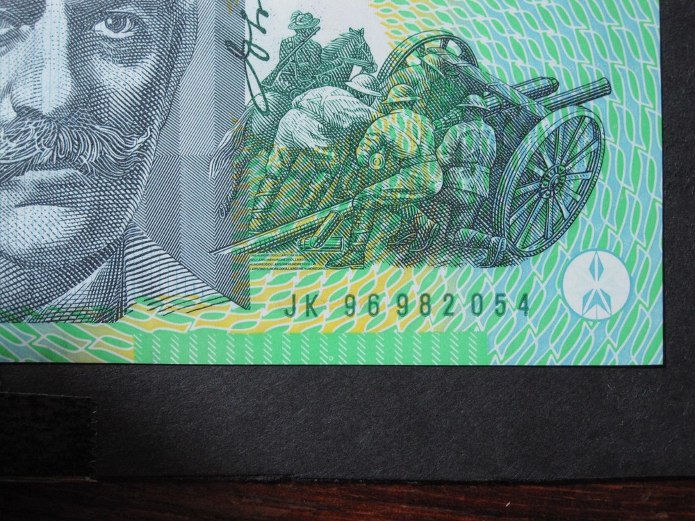 Aust One Hundred Dollars Polymer Fraser Evans JK96 Prefix - Consecutive Pair