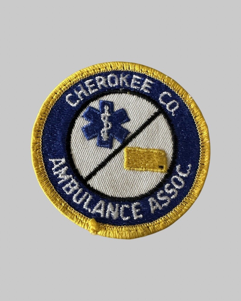Cherokee Co. Ambulance Assoc. Patch 3” Obsolete