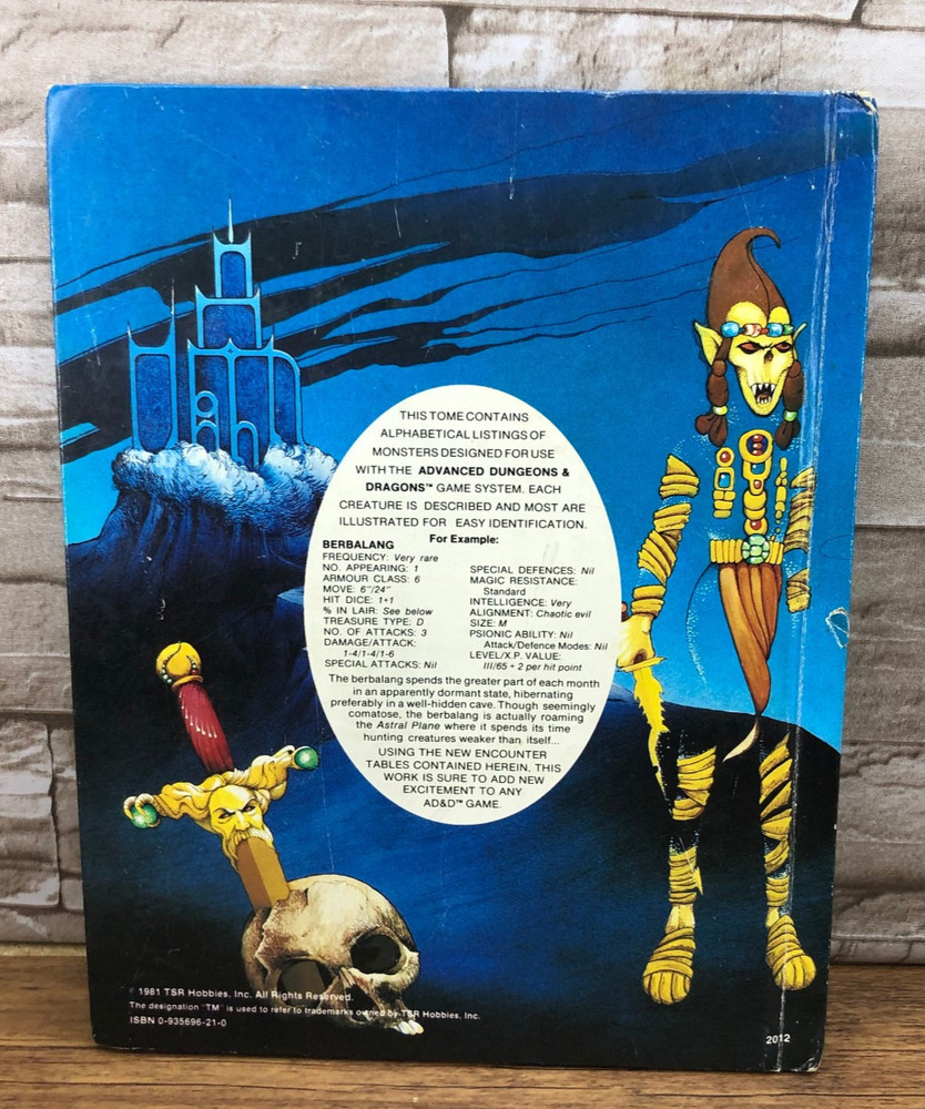 Advanced Dungeons & Dragons: Friend Folio 1981