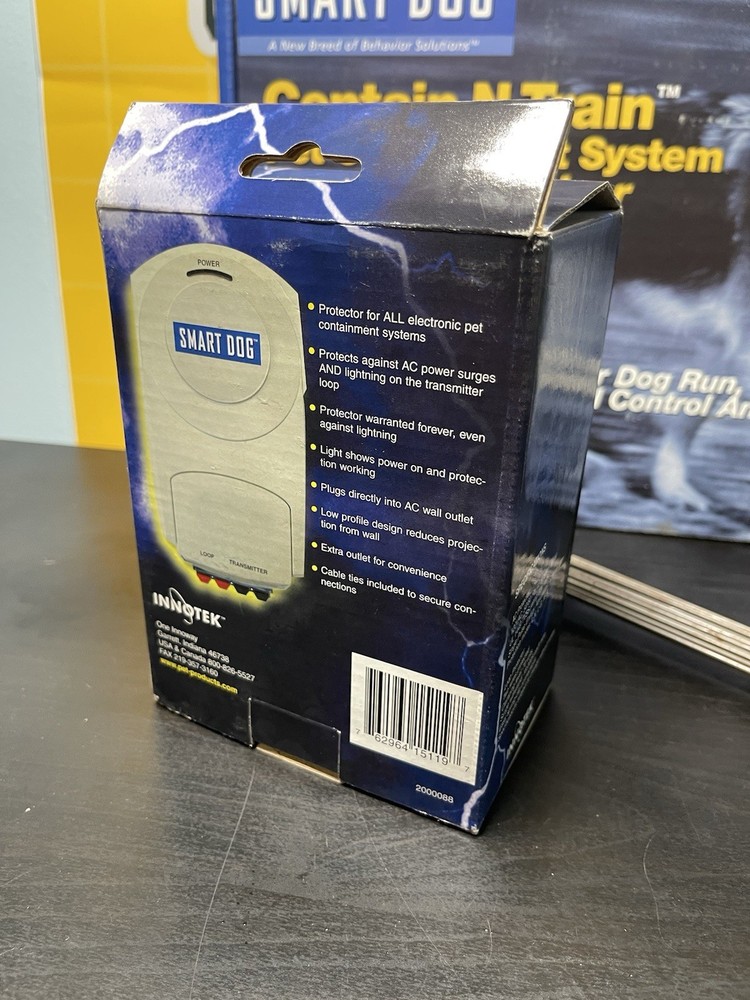 INNOTEK SMART DOG RECHARGEABLE PET CONTAINMENT SYSTEM CT-400A With Extras