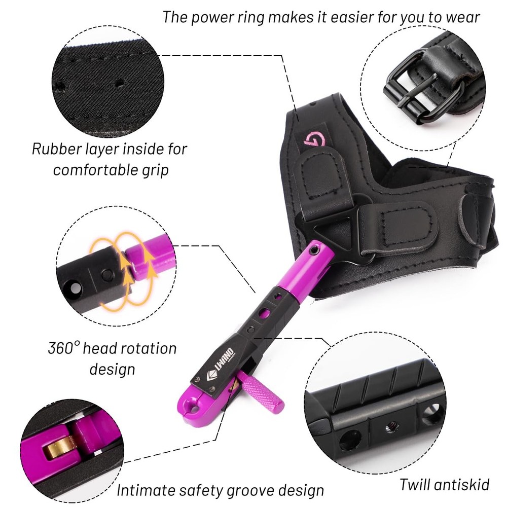 Archery Compound Bow Release Aids Trigger (Purple)