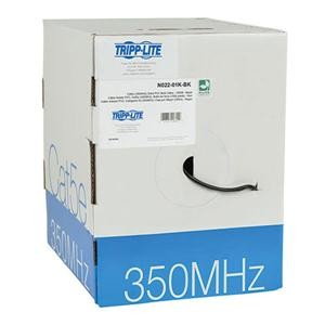 Tripp Lite Cat5e 350MHz Solid Core UTP Bulk Cable Black 1000ft TAA