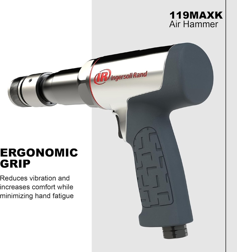 119MAXK Vibration Reduced Long-Barrel Air Hammer 5-Piece Chisel Set