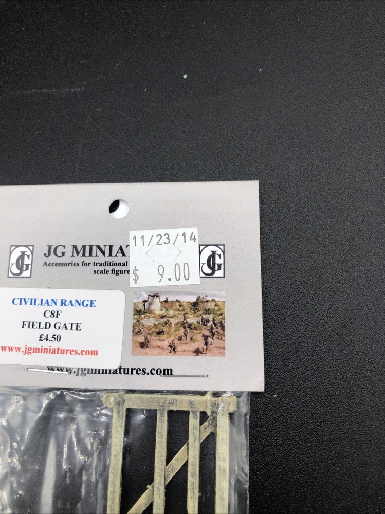 JG Miniatures Diorama Accessory Field Gate C08F