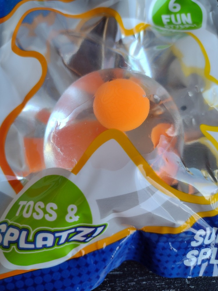 Toymendous Super Splatz Squeezable Clear Egg Ball Toy