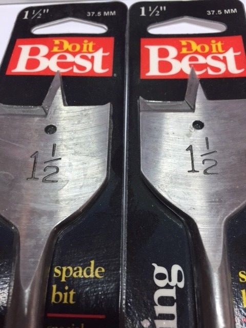 2 Qty- Do It Best 351644 1-1/2" Spade Bit
