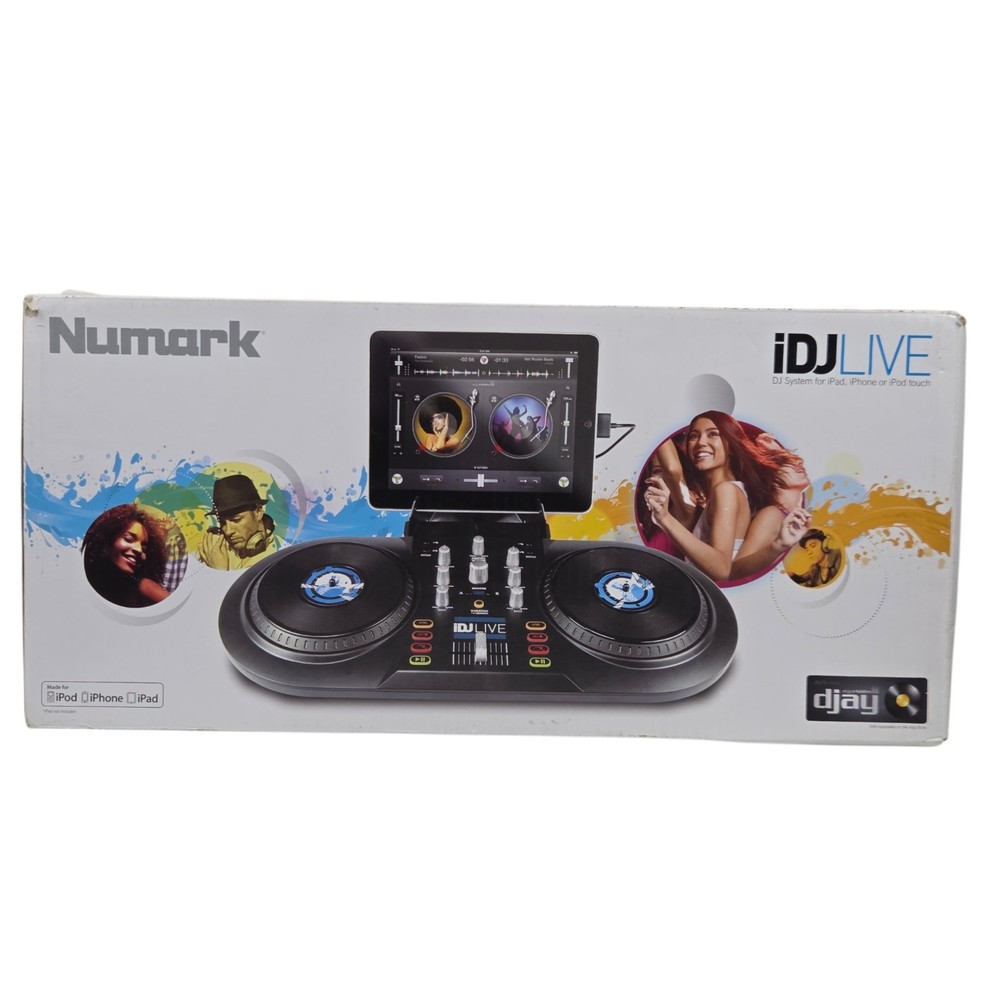 Numark iDJ Live DJ System for iPad, iPhone or iPod touch Original Box READ*