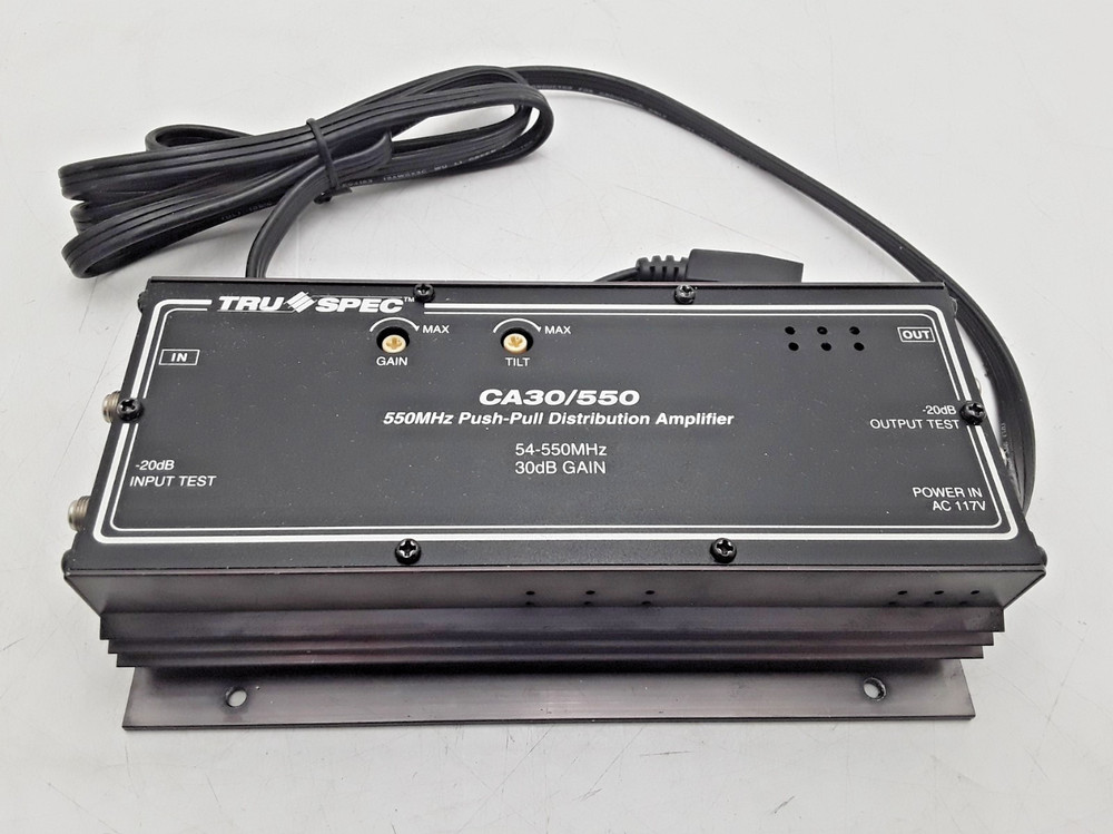 Tru Spec | P/N: CA30/550 | CATV 550Mhz Push-Pull Distribution Amplifier