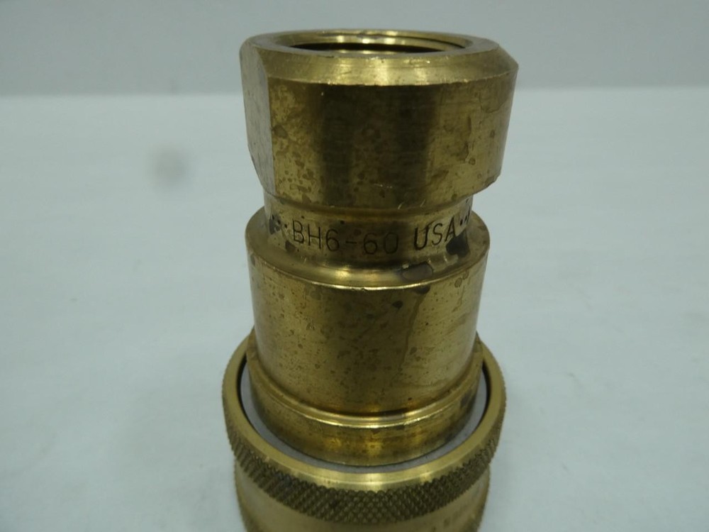 Parker BH6-60 Brass Quick Disconnect Coupling 3/4in