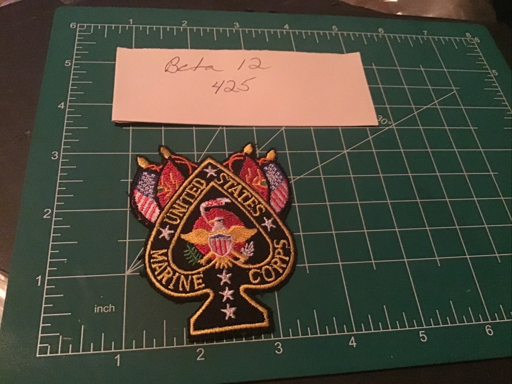 UNITED STATES MARINE CORPS SPADE Patch