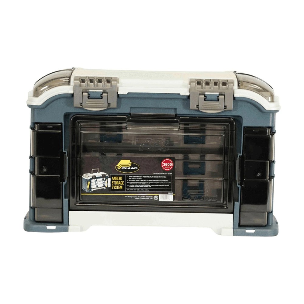 Elite Angled Tackle System 3700, Blue and Silver