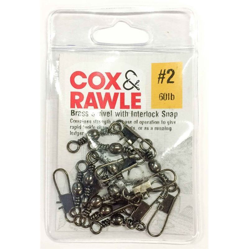 Cox & Rawle Brass Swivels & Interlock Snaps NEW Snap Swivels *Full Range*