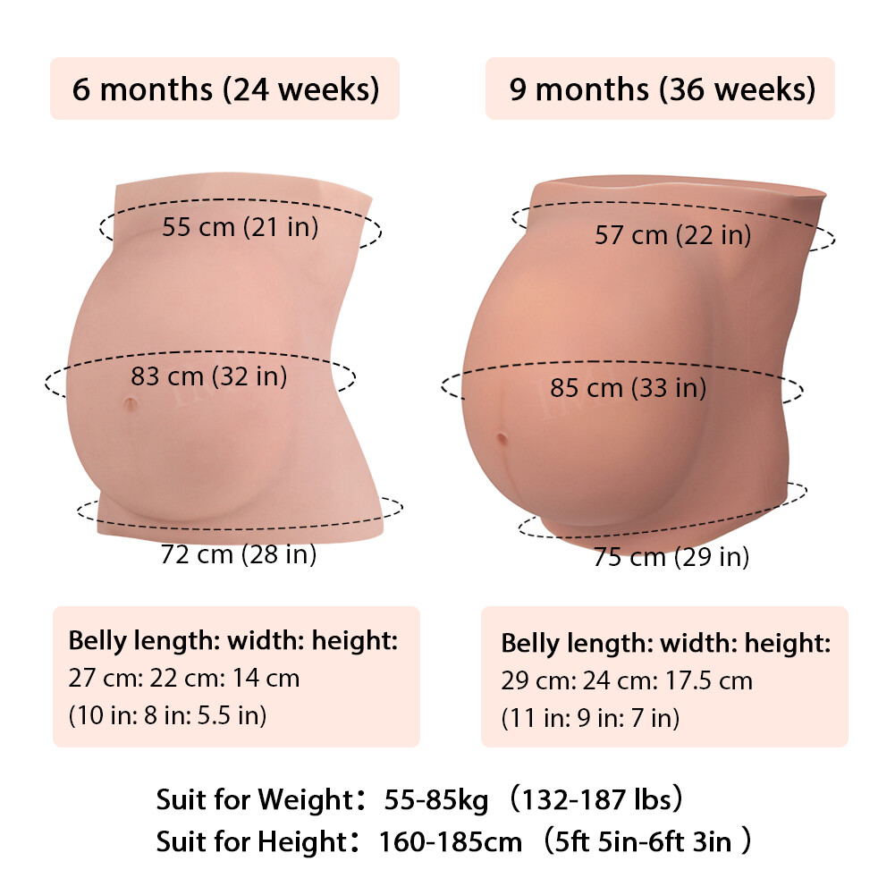 IMI Silicone Pregnant Belly Artificial Fake Pregnant Belly for Maternity Cosplay