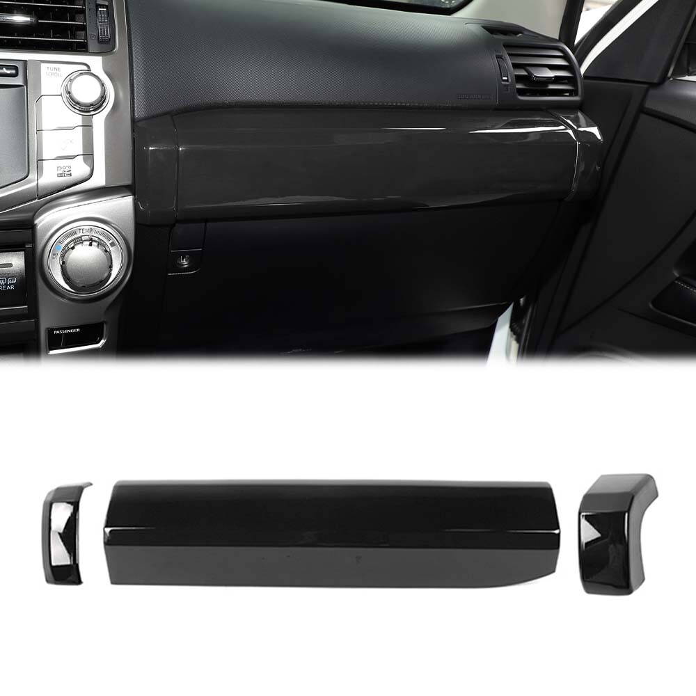 Center Console Co-Pilot Dashboard Passenger Cover Trim for 4Runner 2010+ Black