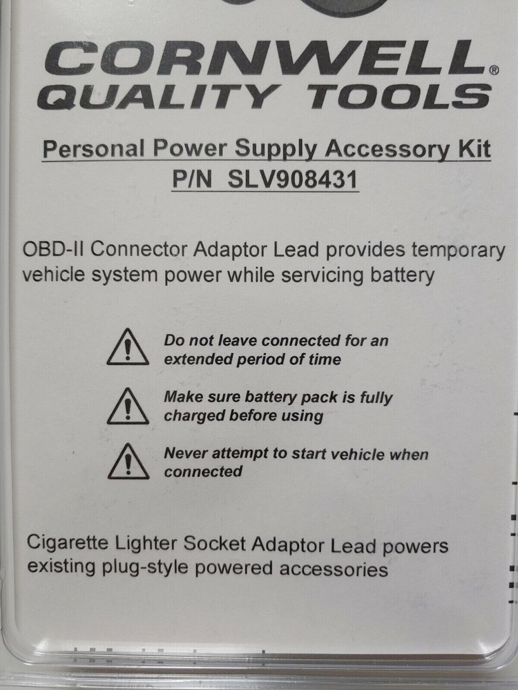 Cornwell Quality Tools Personal Power Supply Accessory Kit SLV908431