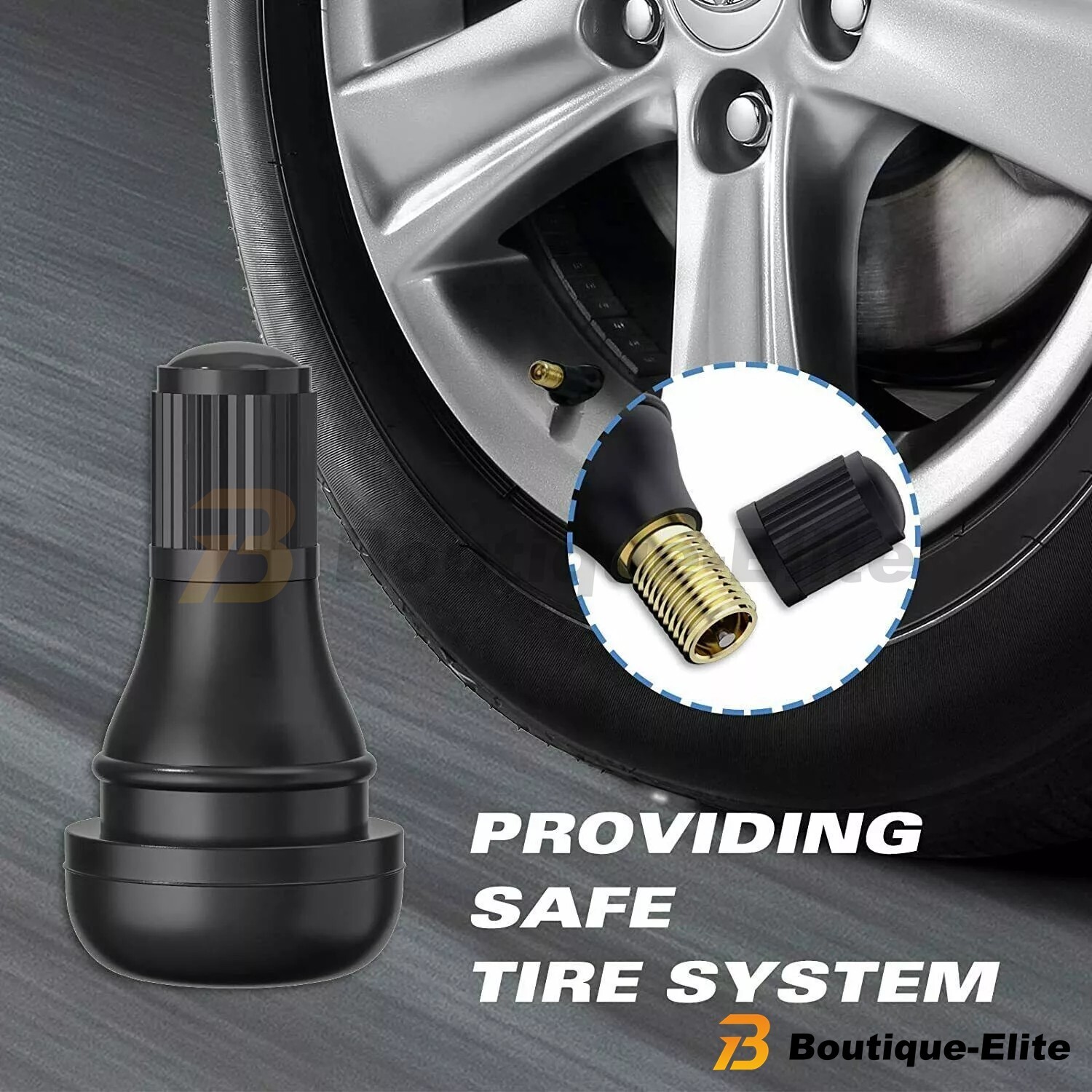 25Pcs TR412 Tubeless Tire Valve Stems Stubby for ATV, Lawn Mower, Etc