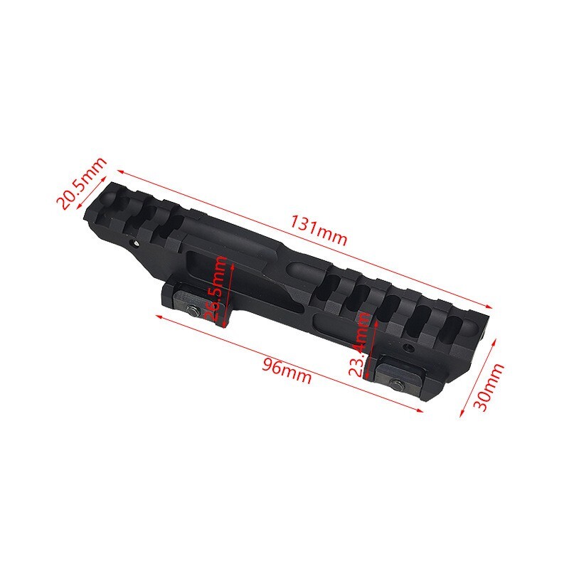 Railscale Contract MonoLift Riser 2.26 inch increase base metal mirror support