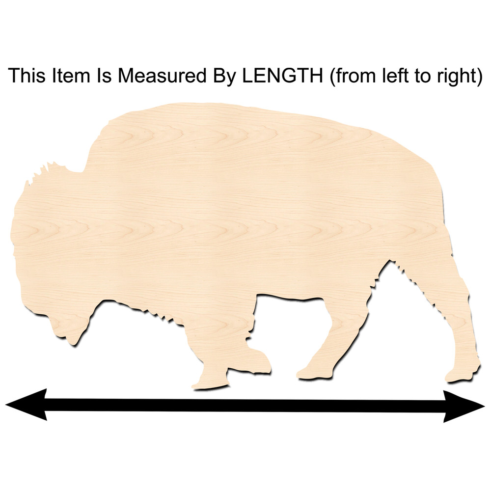 Bison Shape-Unfinished Bison Cutout