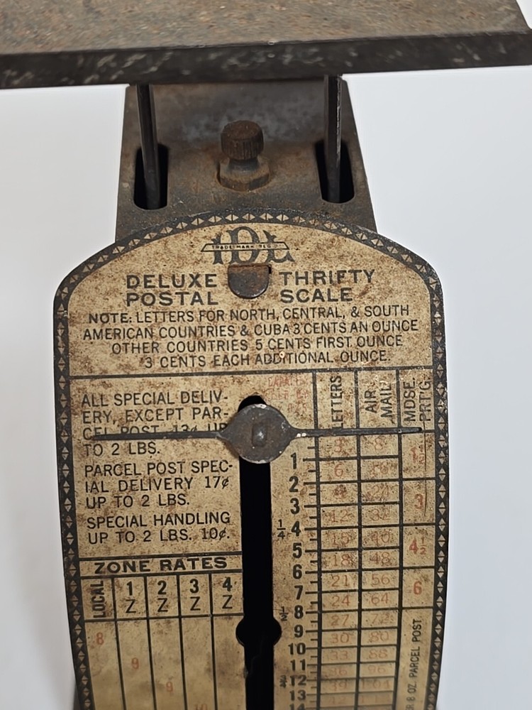 Vintage Postal Deluxe Thrifty Postage Scale