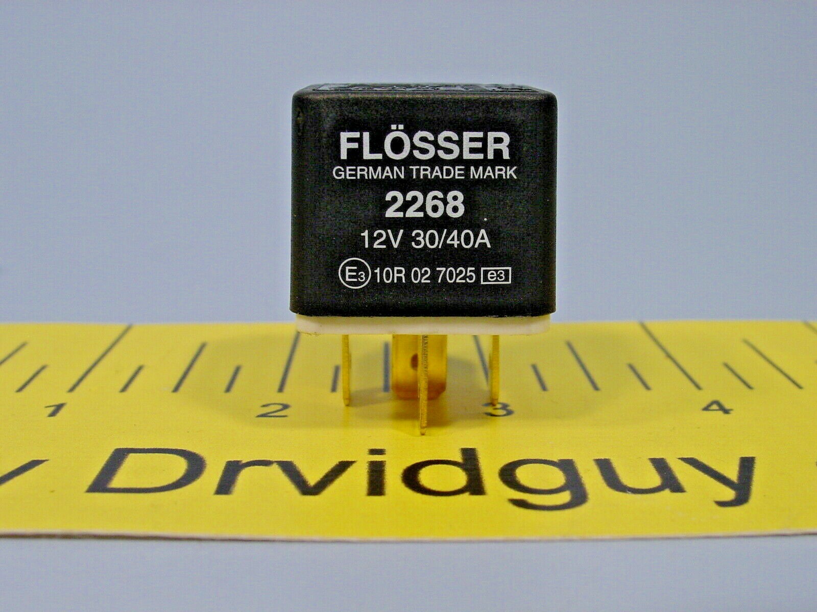 Lot of 2 Flosser 2268 Multi-Purpose Relays; 12V; 40/30A