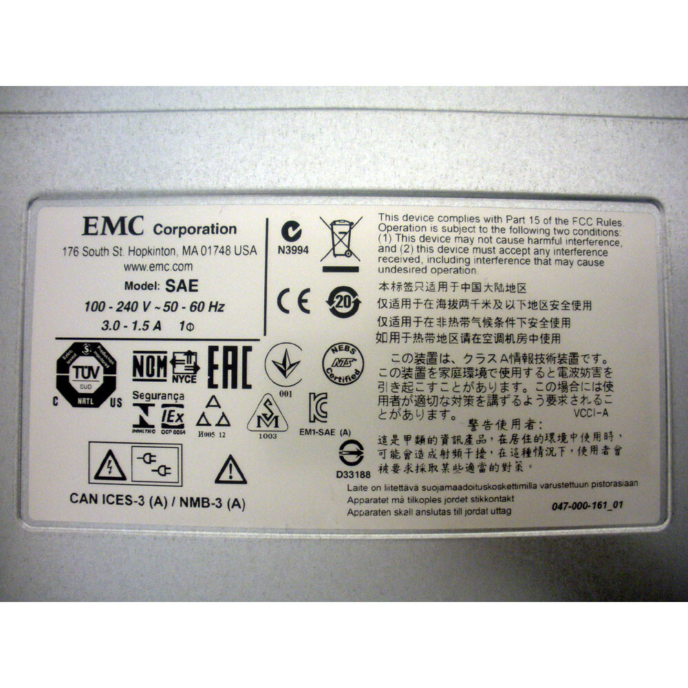 VNXB6GSDAE25 EMC Disk Array Enclosure