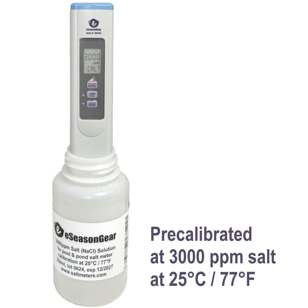 eSeasongear SALT-3050 Waterproof Salinity NaCl Salt Meter Tester for Pool & Pond
