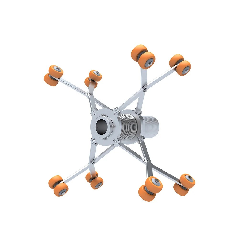 Sewer Endoscope Camera Crawler with Retractable Extension Bracket Guide Pulley