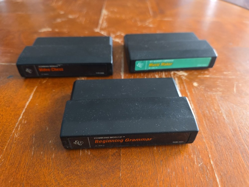 Lot Of 3 Texas Instruments Home Computer Command Module Game Cartridges Untested