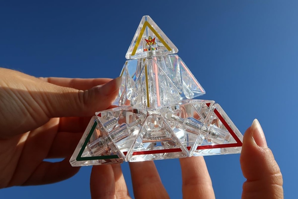 Meffert's M5093 Pyraminx Crystal Puzzle, Multi-Colour