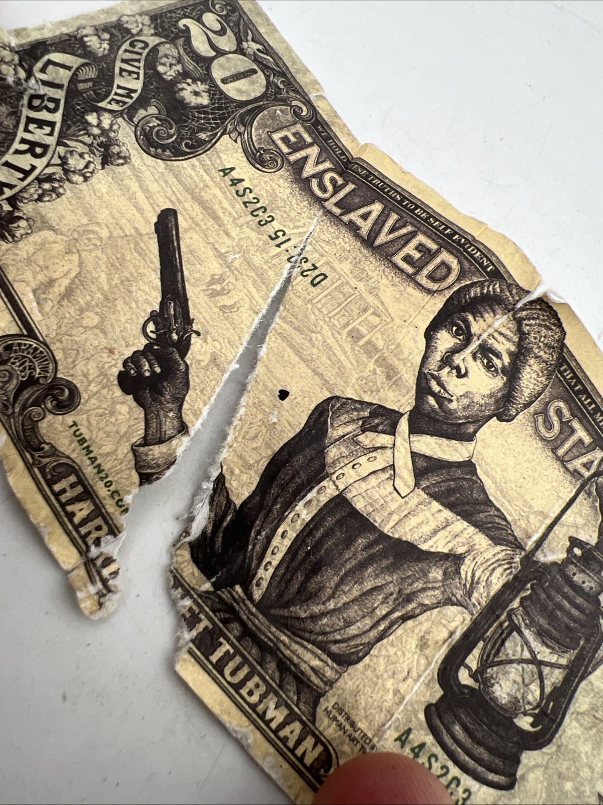 Harriet Tubman Divided States Of America Twenty like Dollar Bill Paper Note READ