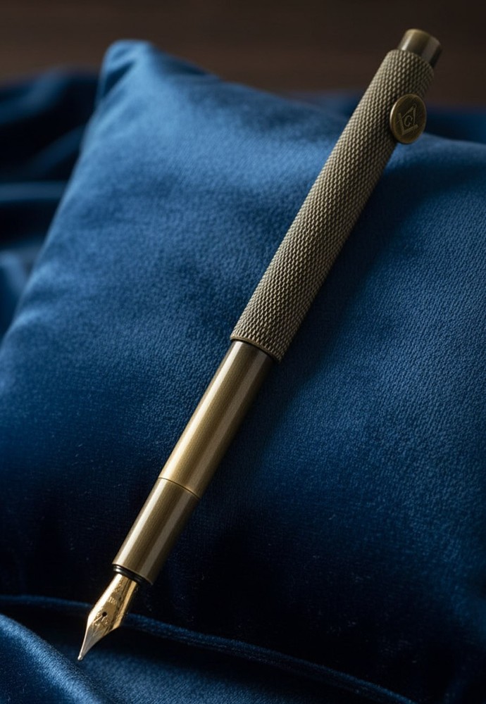 Square & Compass Masonic Fountain Pen